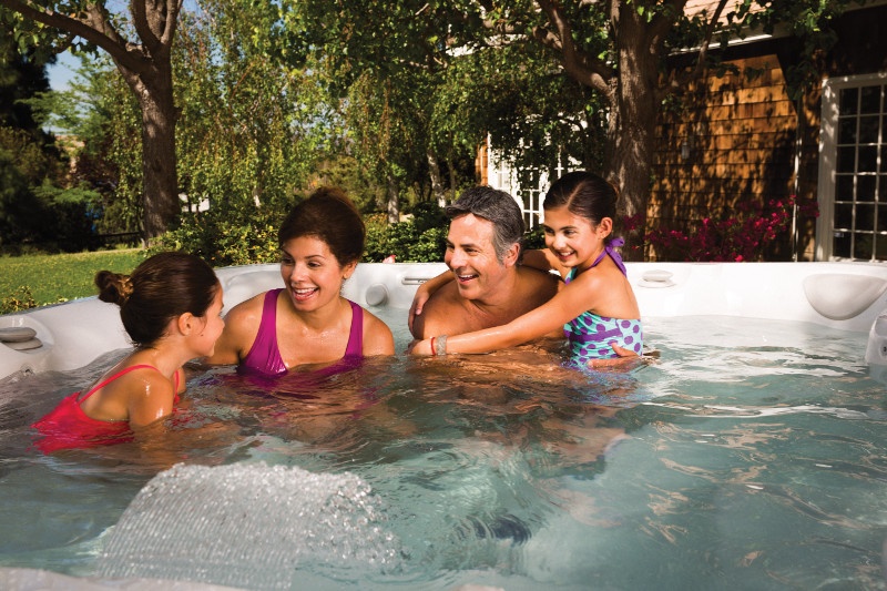 The right hot tub can provide a distraction-free zone to connect with yournger kids too.