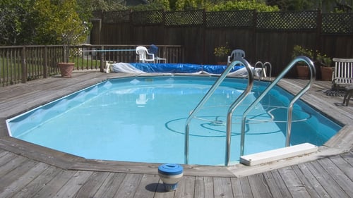 pool ground above pools doughboy buried semi inground types