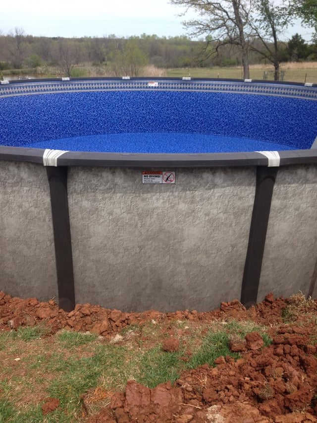 above ground pool beaded liner