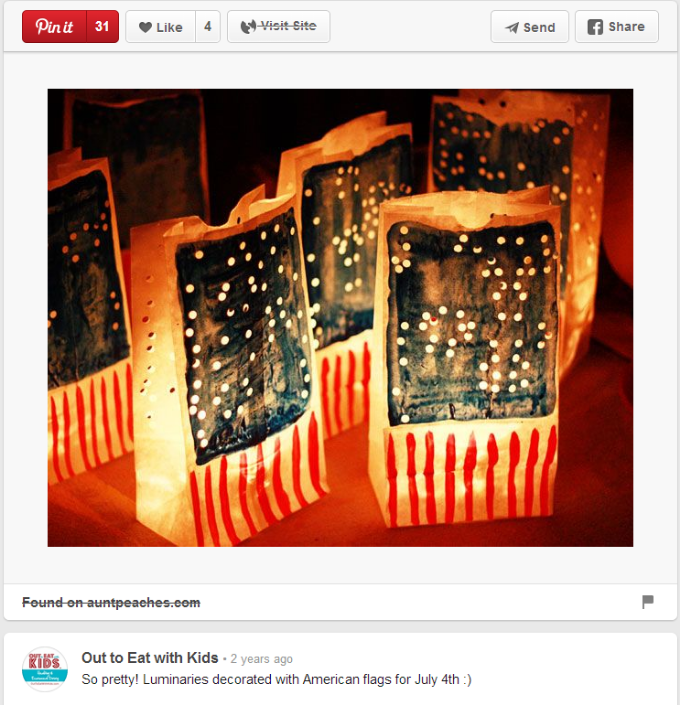 4th of July Paper Lanterns (Credit: Pinterest)